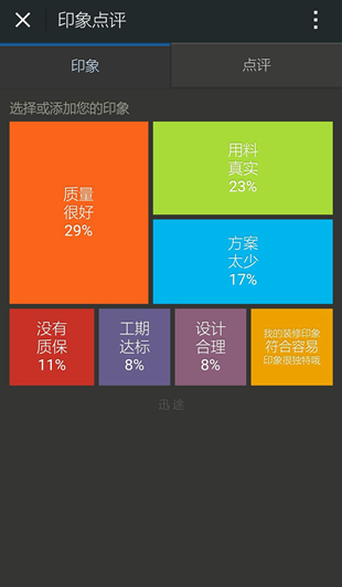 可以利用微信或公眾號來展示裝修案例的效果